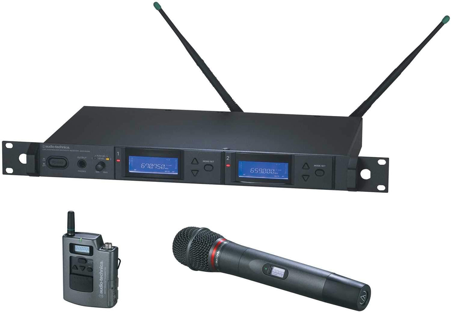 Audio Technica AEW-5316a Dual Wireless Mic System - Solotech