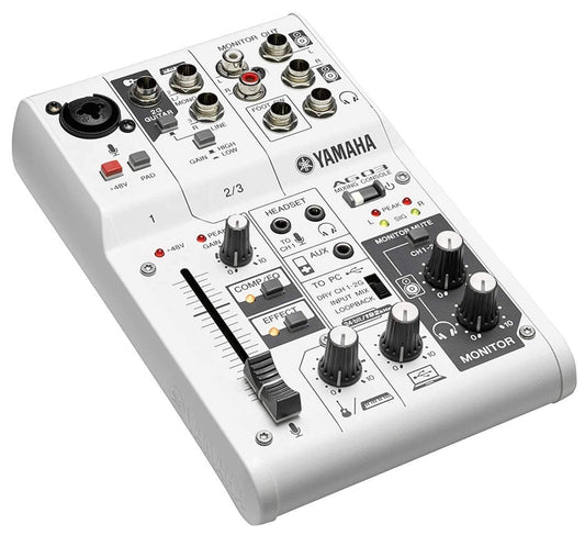 Yamaha AG03 3-Channel USB Audio Interface & Mixer - ProSound and Stage Lighting