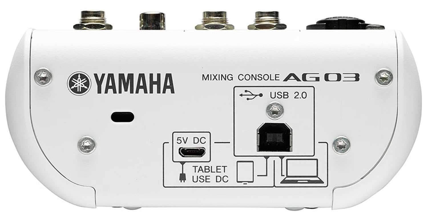 Yamaha AG03 3-Channel USB Audio Interface & Mixer - ProSound and Stage Lighting