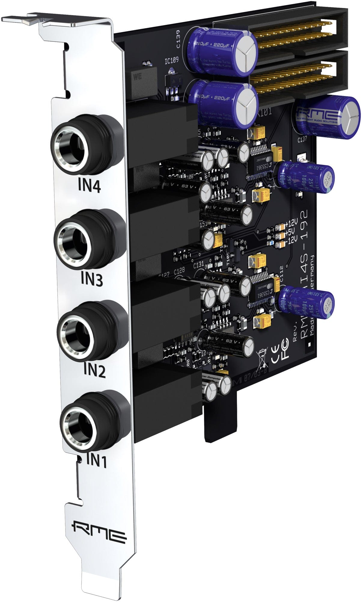 RME AI4S-192 AIO 4-Channel Analog Input Expansion Board for HDSPe