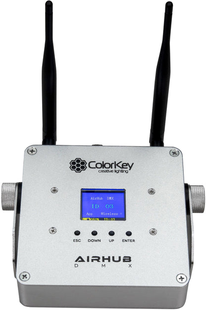 ColorKey AirHub DMX Battery-Powered W-DMX Transceiver - PSSL ProSound and Stage Lighting