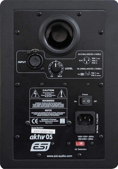 ESI aktiv 05 5-Inch Powered Studio Reference Monitor - ProSound and Stage Lighting