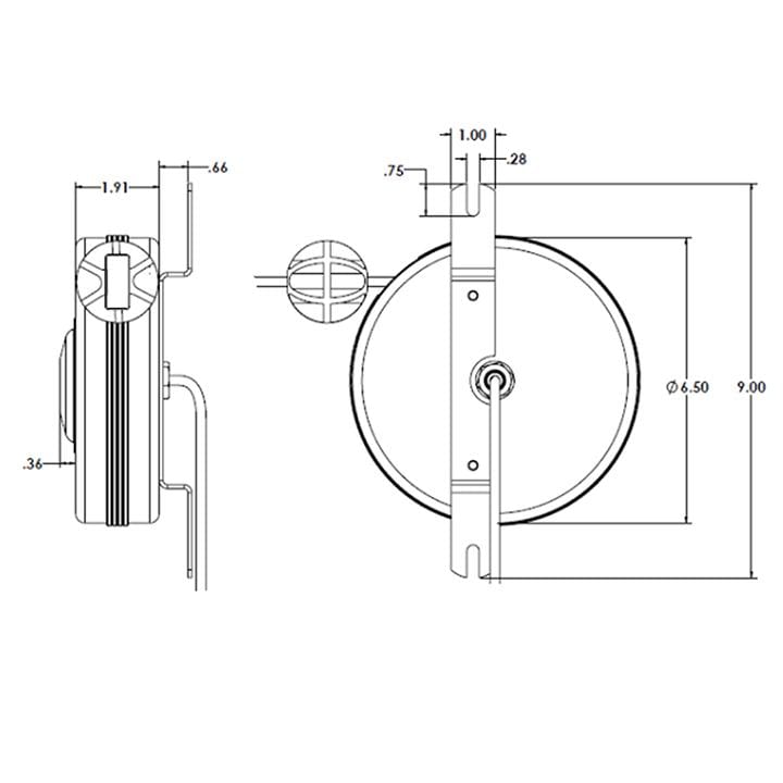 Stage Ninja CAT5-15-S 15 Foot Retractable CAT5e Unshielded Cable Reel - ProSound and Stage Lighting