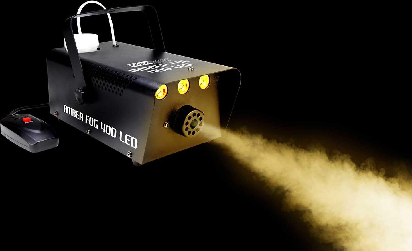 Eliminator Amber Fog 400 Fog Machine with 3x3W LEDs - ProSound and Stage Lighting