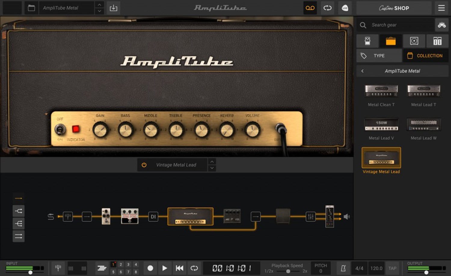 AmpliTube Metal Guitar Amplifier Effects Software - PSSL ProSound and Stage Lighting