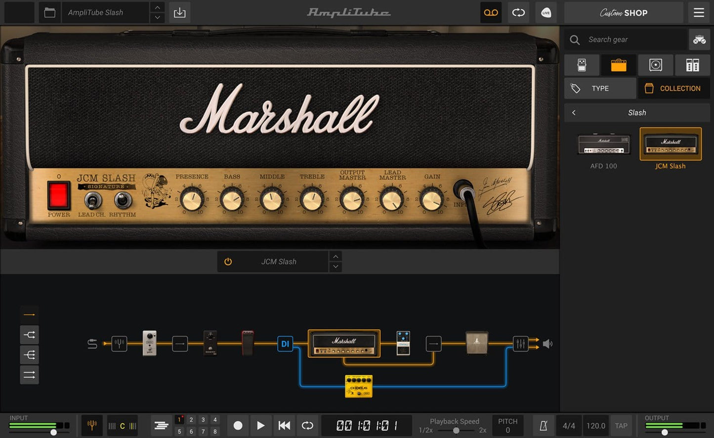 AmpliTube SLASH Guitar Amplifier Effects Software - PSSL ProSound and Stage Lighting