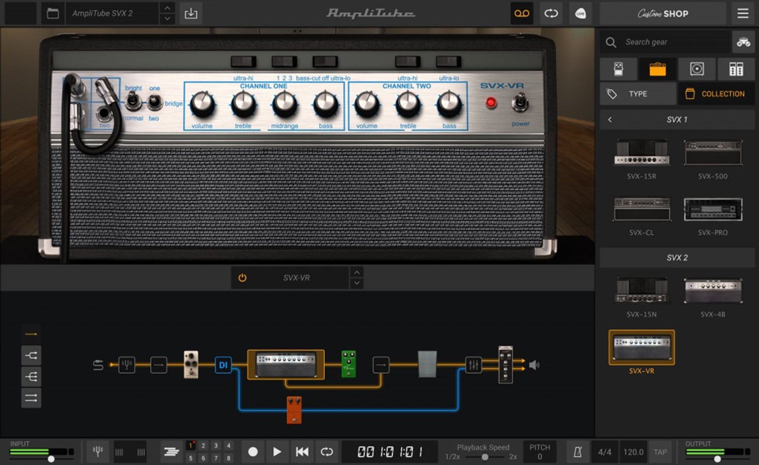 AmpliTube SVX 1 & 2 Models Based on the Ampeg Line - PSSL ProSound and Stage Lighting