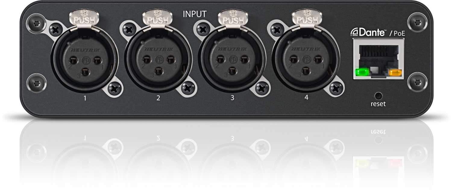Shure ANI4IN-XLR 4-Input XLR Audio Network Interface