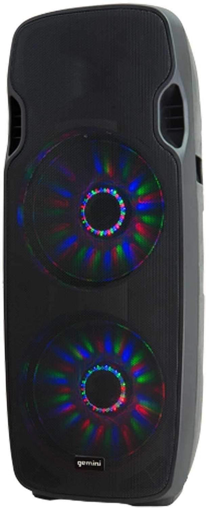 Gemini AS-215BLU-LT 2X15" Powered Speaker with LED - PSSL ProSound and Stage Lighting