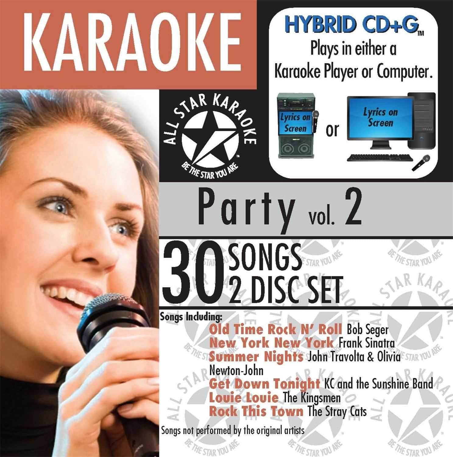 All Star Karaoke ASK-02 Party Songs V2 Song Pack - Solotech