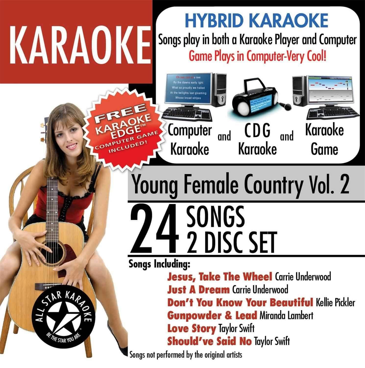 All Star Karaoke ASK-75 Teen Country Song Pack - Solotech