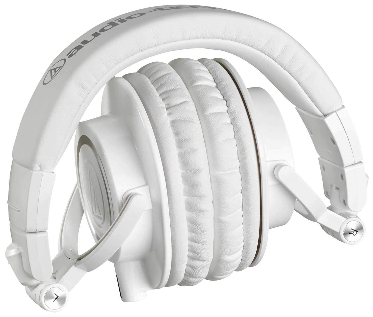 【週末限定価格】 Audio-Technica ATH-M50x ホワイト Audio Technica ATHM50XWH Pro DJ Headphones - White – Solotech
