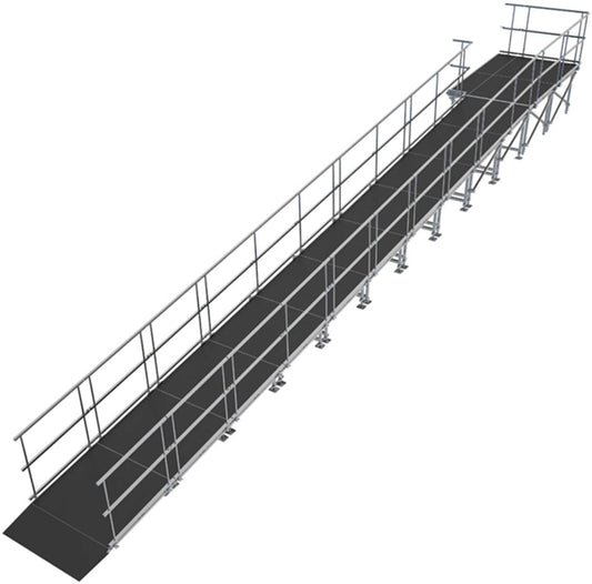 Intellistage ATR24LWI Straight Wheelchair Ramp - ProSound and Stage Lighting