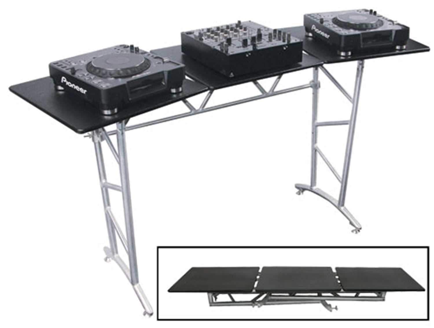 Odyssey ATT2 Folding Truss Style DJ Table - ProSound and Stage Lighting