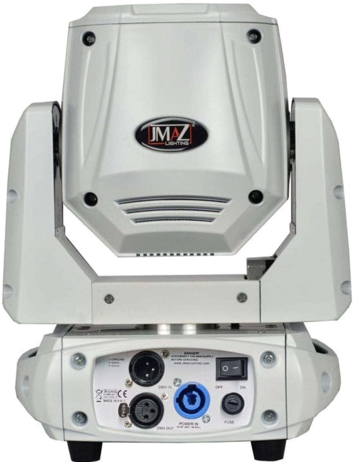 JMAZ Attco Spot 100 75 Watt LED Moving Head In White - PSSL ProSound and Stage Lighting