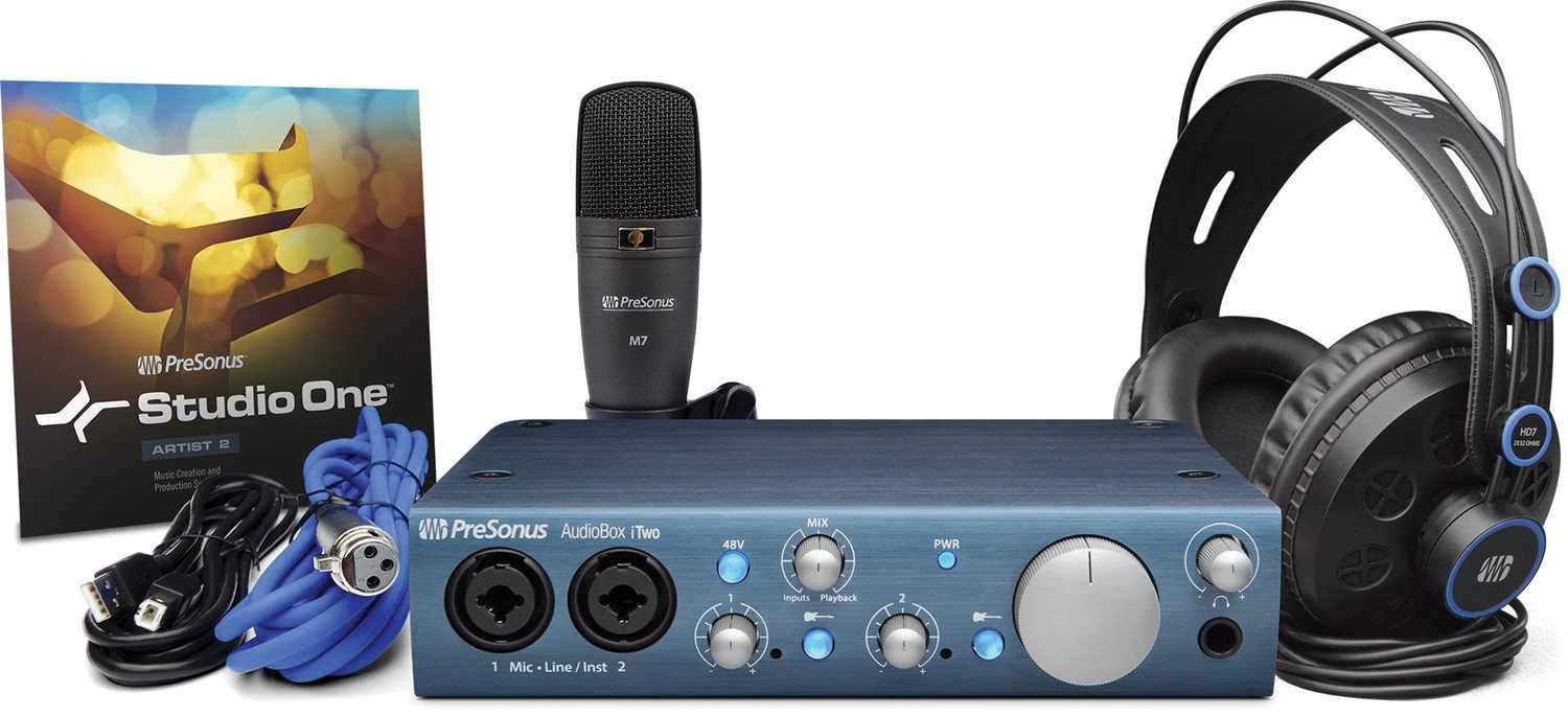 PreSonus Audiobox Studio iTwo Recording Package - Solotech