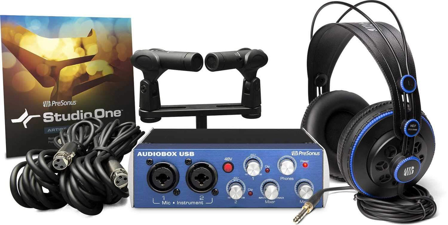 PreSonus AudioBox Stereo Recording Bundle - Solotech