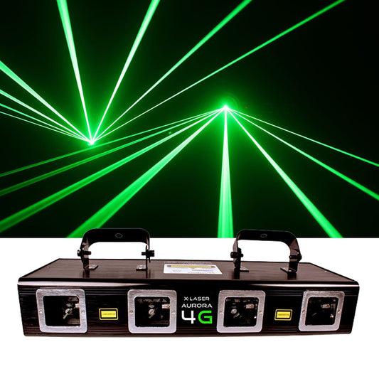 X-Laser Aurora 4G Quad Aperture Green Laser - ProSound and Stage Lighting