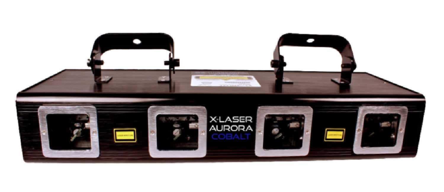 X-Laser Aurora Cobalt Quad Blue 1200mW Laser Fixture - ProSound and Stage Lighting