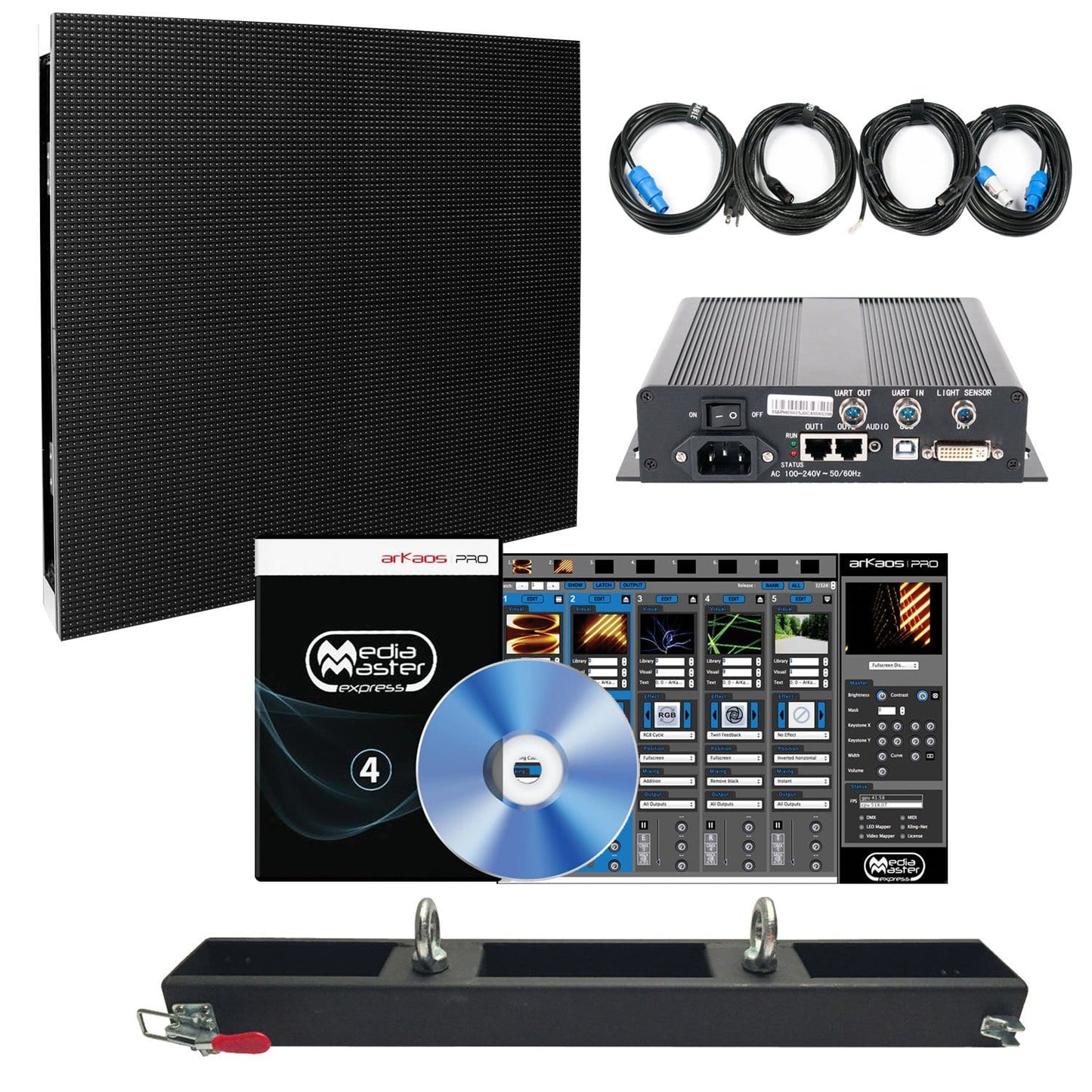 ADJ American DJ AV6 2x3 Complete LED Video Panel Wall System - Solotech