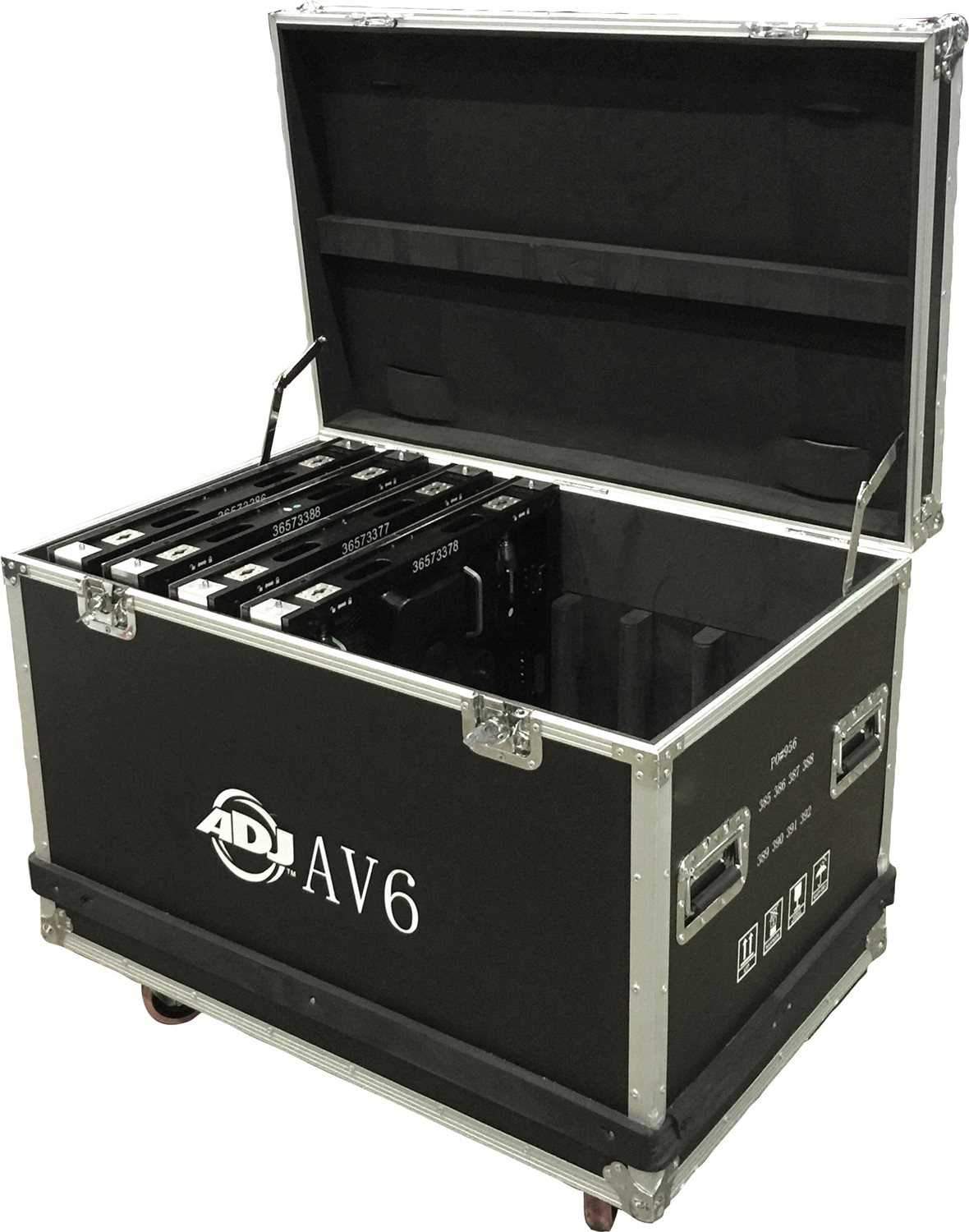 ADJ American DJ AV6 & AV6X 8-Panel Flight Case - Solotech