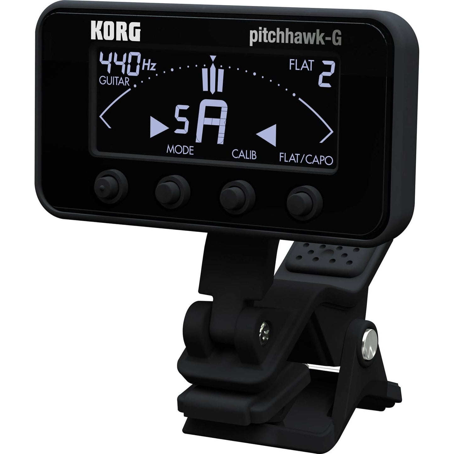 Korg AW3GBK Pitchhawk Clip-On Tuner - Solotech