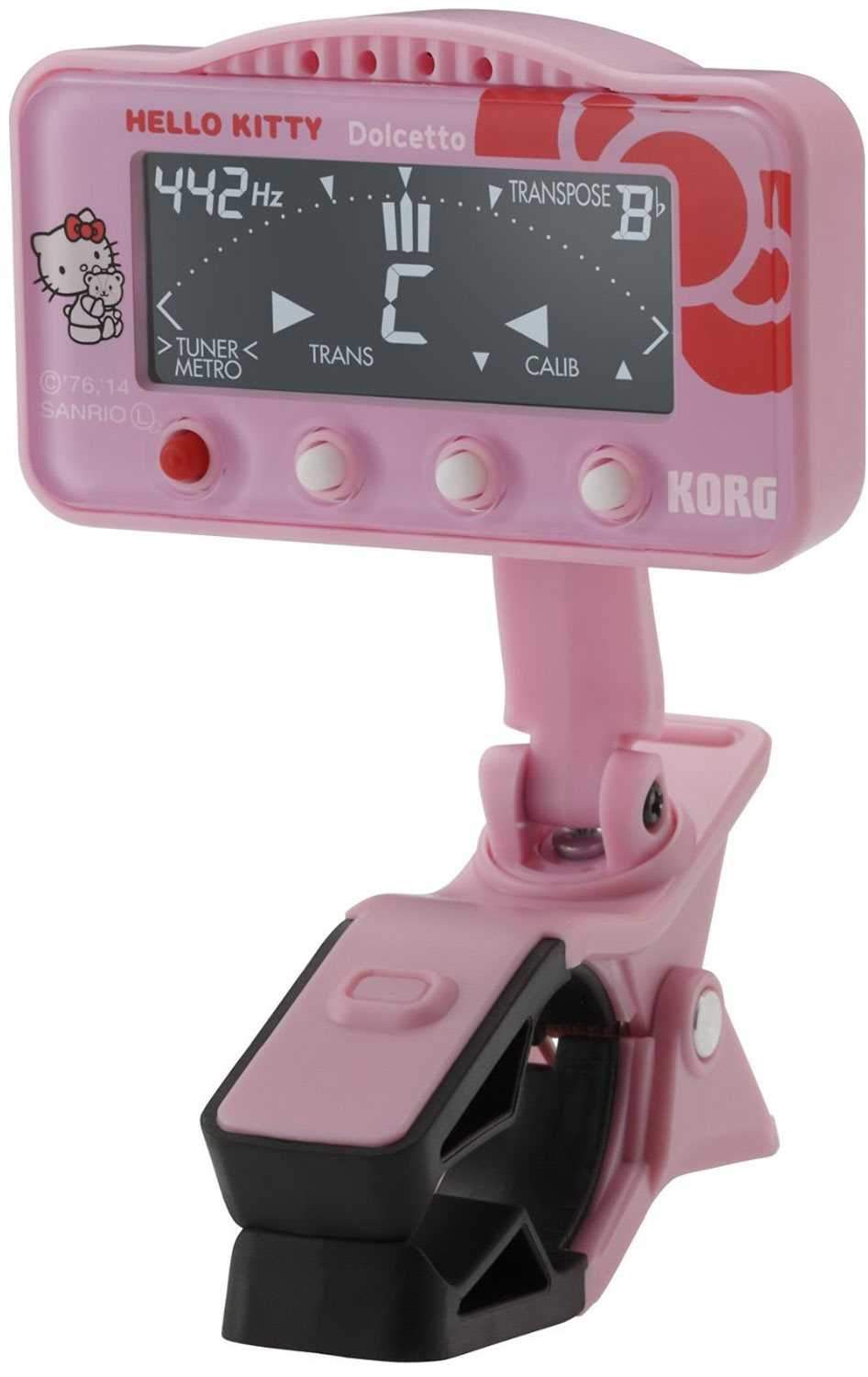 Korg Hello Kitty Clip-On Tuner Pink - Solotech