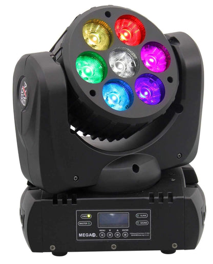 Mega Lite Axis QD7 Moving Head RGBW LED Wash Light - Solotech