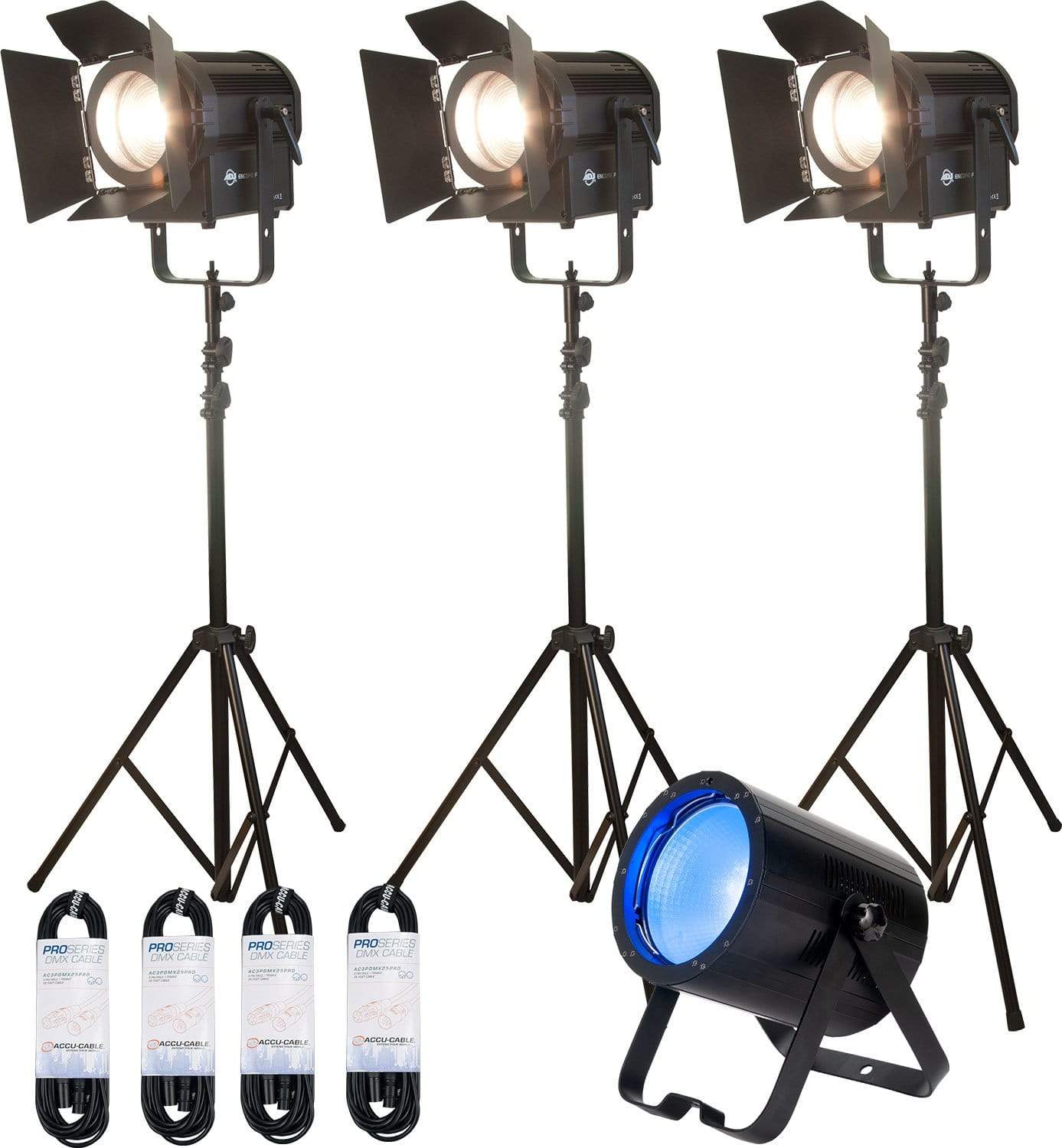 ADJ Advance Stream Pak With 3 LED Studio Lights - PSSL ProSound and Stage Lighting