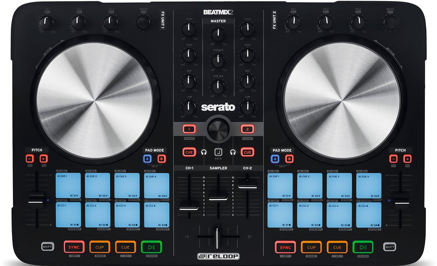 Reloop BeatMix 2 MK2 2-Channel DJ Controller for Serato | Solotech