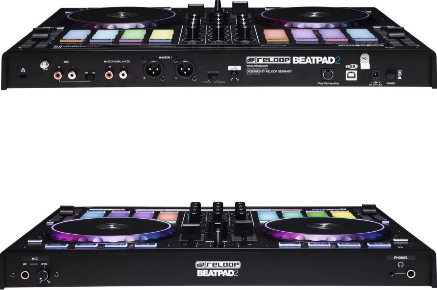 Reloop Beatpad 2 iOS/PC/Android 2-Ch DJ Controller - ProSound and Stage Lighting