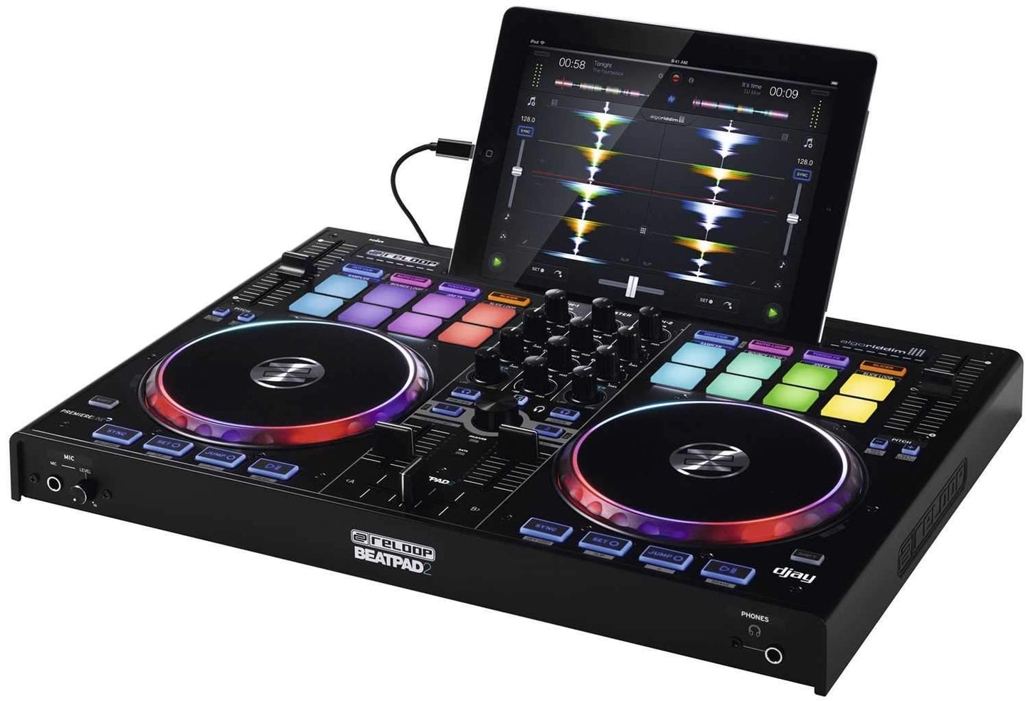 Reloop Beatpad 2 iOS/PC/Android 2-Ch DJ Controller - ProSound and Stage Lighting