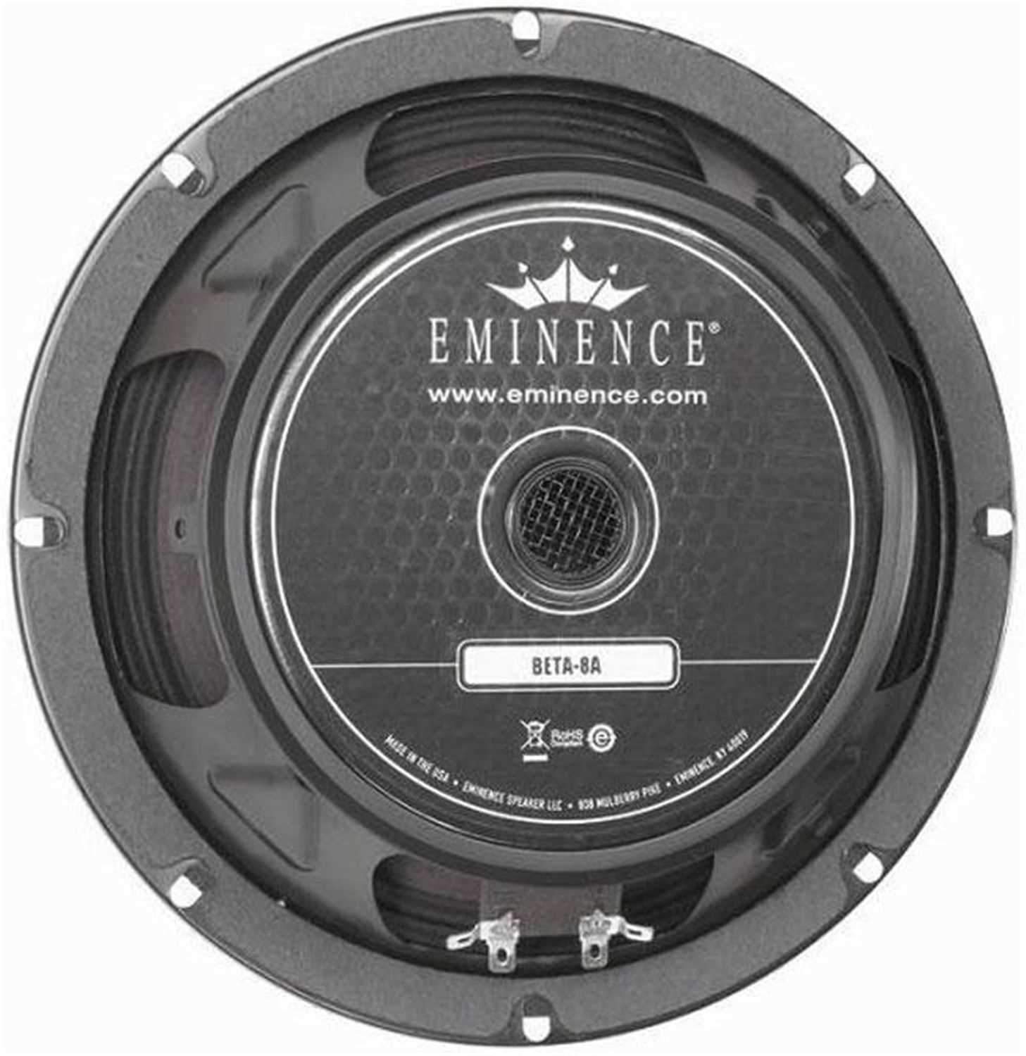 Eminence BETA8A 8In Rawframe Speaker - Solotech