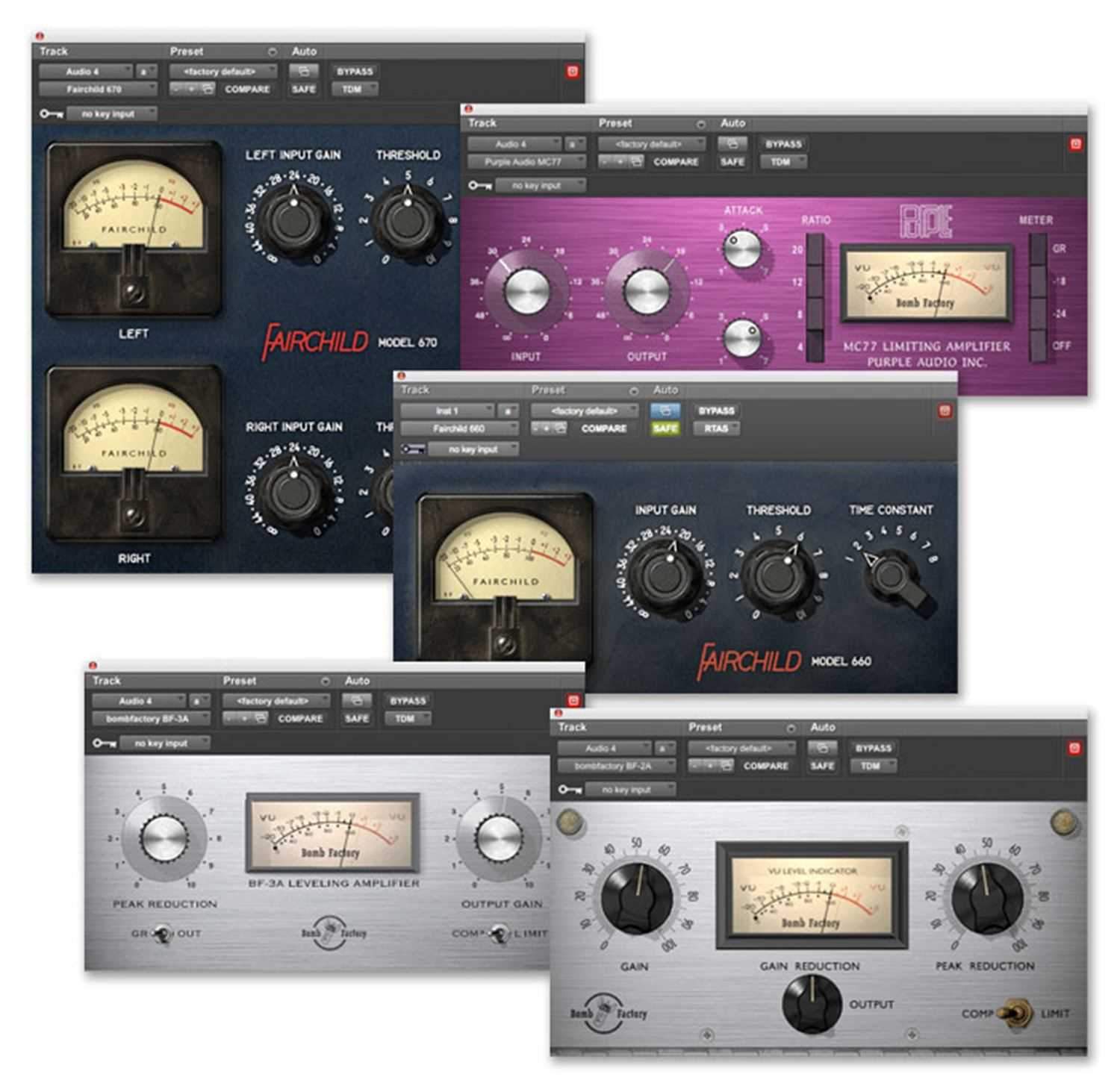 Avid Bomb Factory Classic Compressors Bundle - Solotech