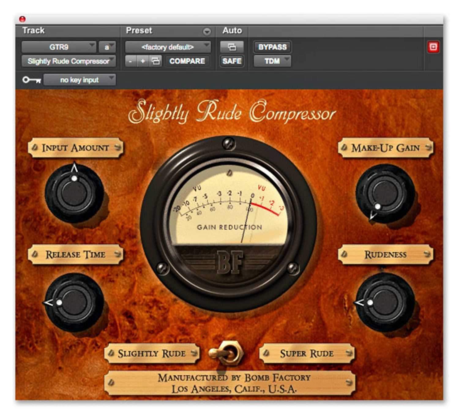 Avid Bomb Factory Slightly Rude Compressor Plug In - Solotech