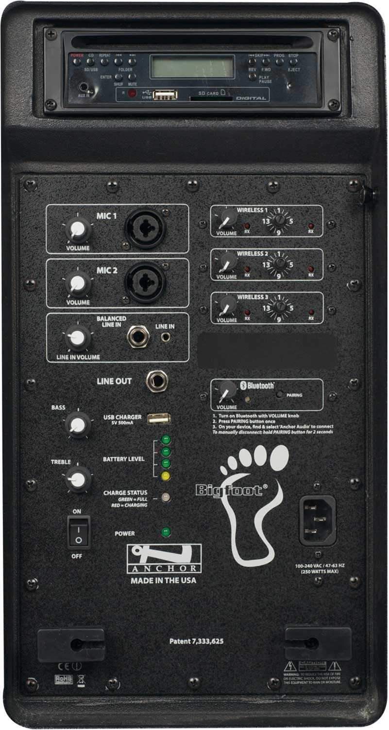 Anchor Bigfoot with Bluetooth & 3 Wireless Receive - Solotech