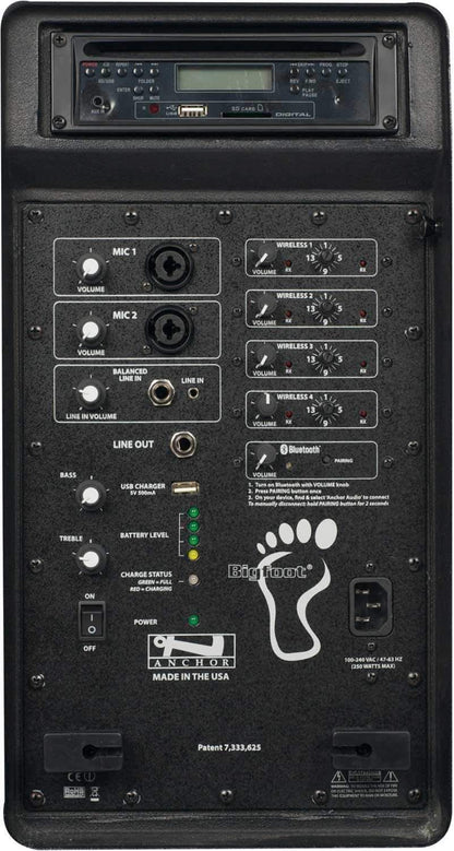 Anchor Bigfoot with Bluetooth & 4 Wireless Receiver - Solotech