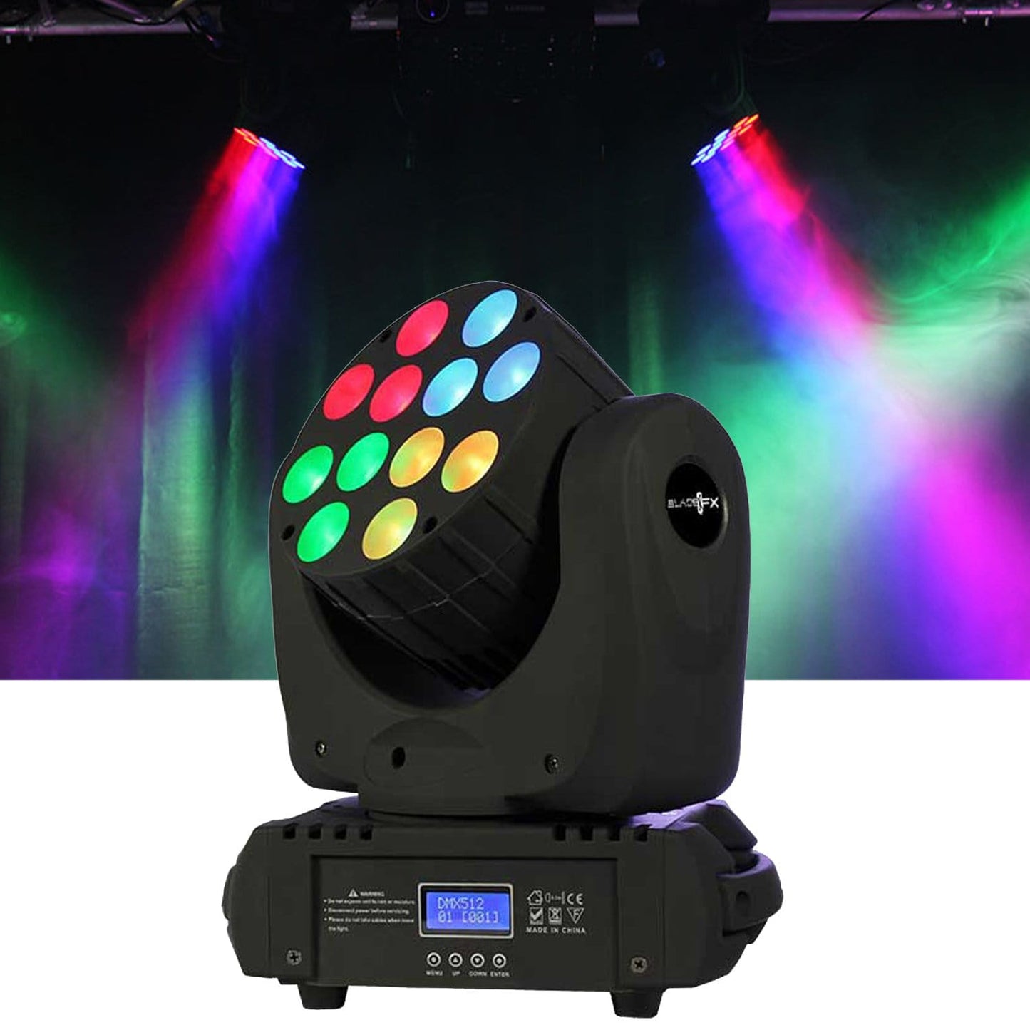 Blizzard Blade QFX 12x 10W RGBW LED Moving Head - Solotech