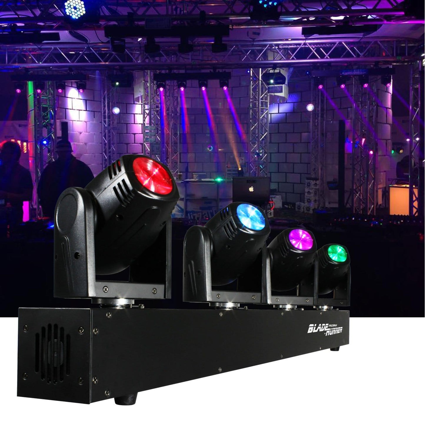 Blizzard BladeRunner RGBW 4x Moving Head LED Light - Solotech