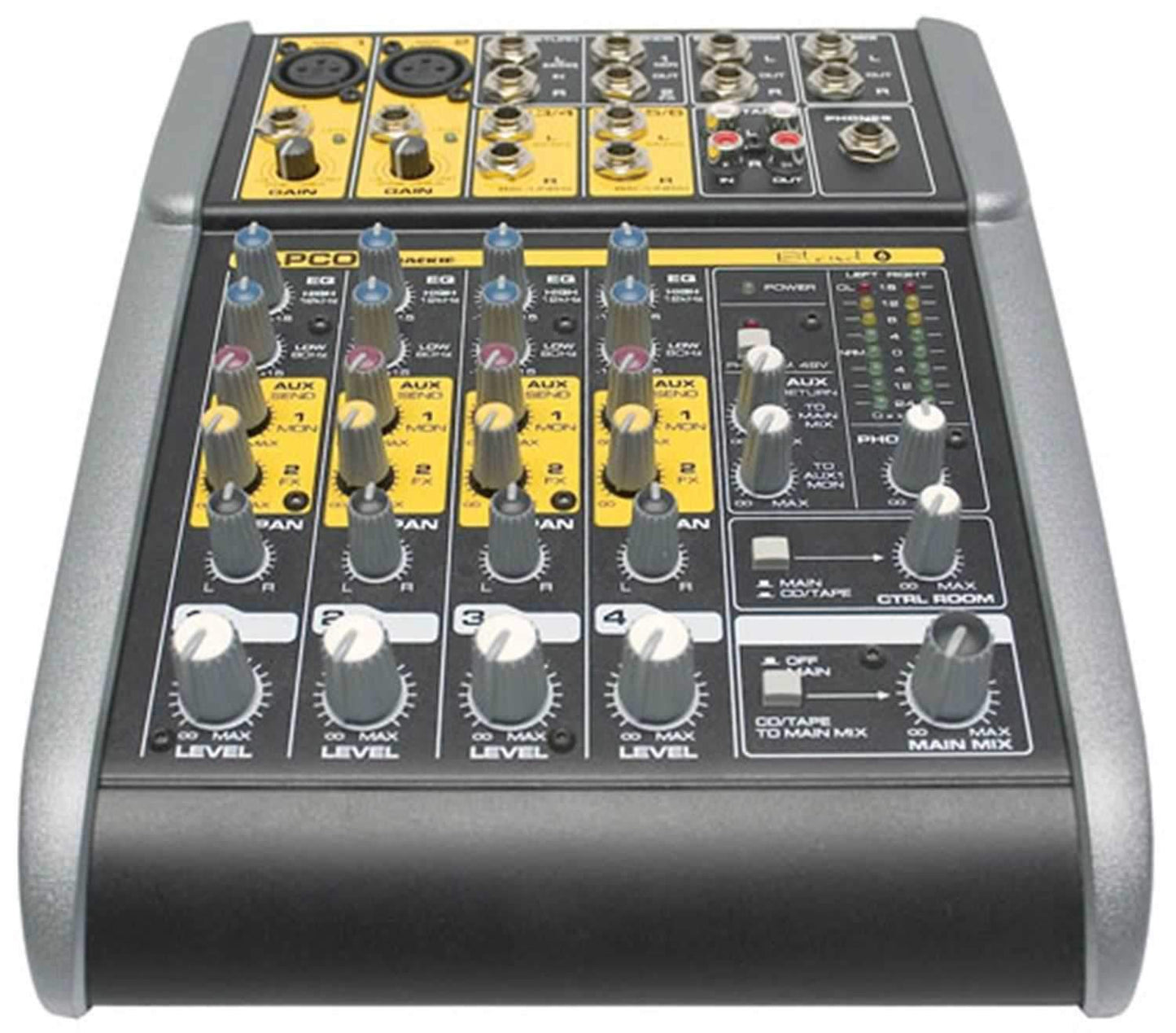 Tapco BLEND-6 6-Channel Mixer with Mackie Preamps - Solotech