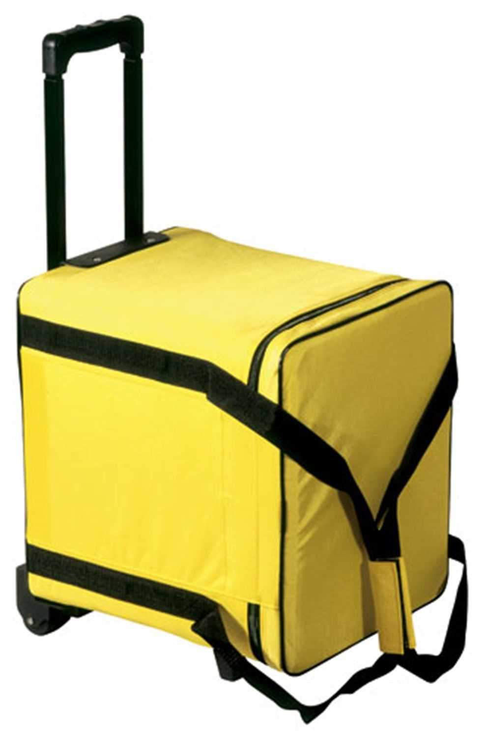 Odyssey BLP100W Holds 100LPs Bag with Wheels Yellow - Solotech