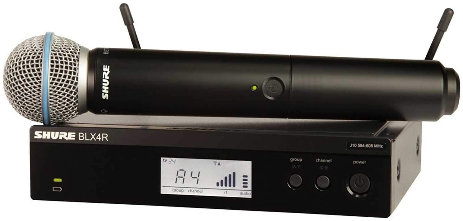 Shure BLX24RB58 Wireless Rackmount Handheld Mic with Beta58 J10 - ProSound and Stage Lighting