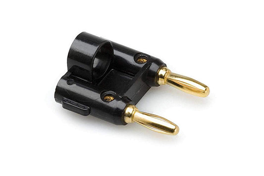 Hosa BNA-240BK BULK Dual Banana Connector Black - ProSound and Stage Lighting