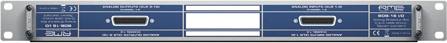 RME BOB 16 I/O Breakoutbox 8 XLR inputs to D-sub 25-Pin Connector - PSSL ProSound and Stage Lighting