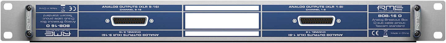 RME BOB 16 O Breakoutbox 8 XLR Outputs to 2xD-Sub 25-Pin Inputs - PSSL ProSound and Stage Lighting