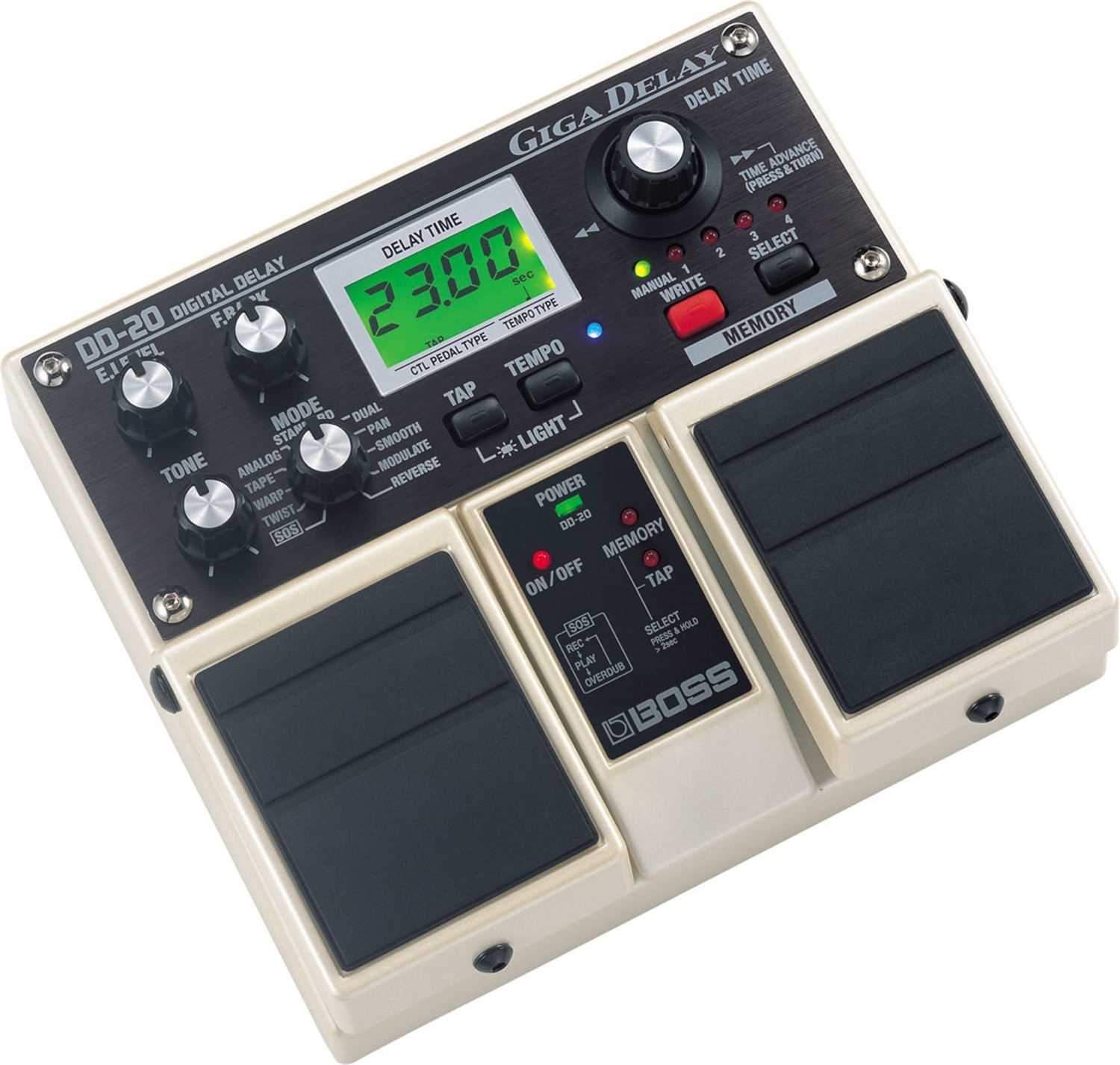 Boss DD20 Giga Delay Guitar Effects Pedal - Solotech