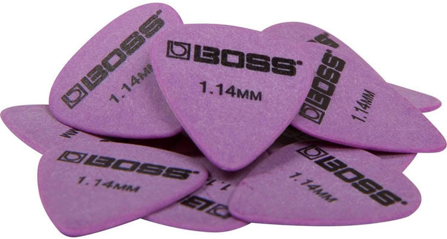 Boss BPK-12-D114 Delrin Guitar Picks 12 Pack - ProSound and Stage Lighting