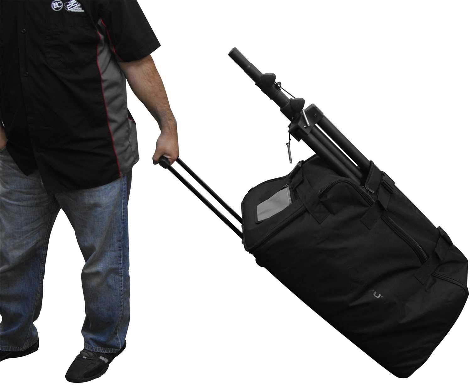 Odyssey BRLSPKLHW Rolling 15-Inch Speaker Bag - ProSound and Stage Lighting