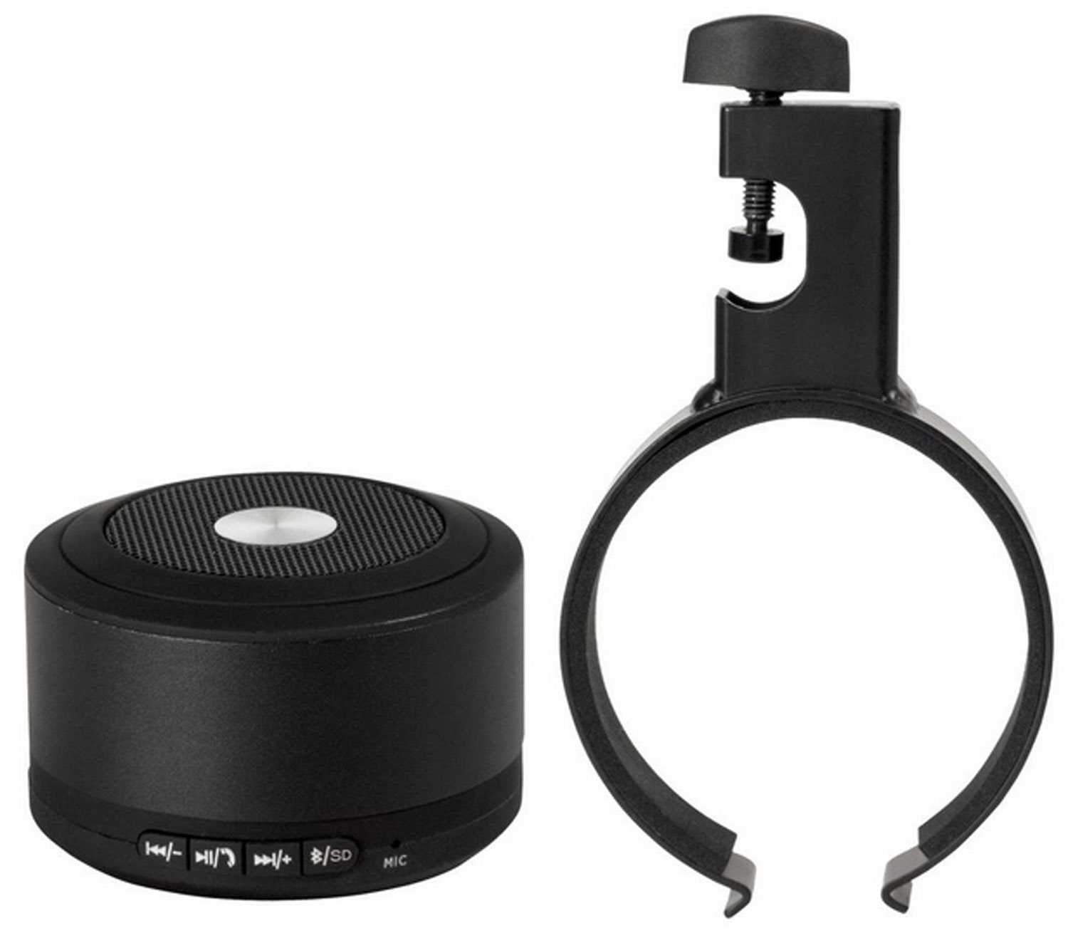 On-Stage Mini Bluetooth Speaker with Mic Stand Clamp - Solotech