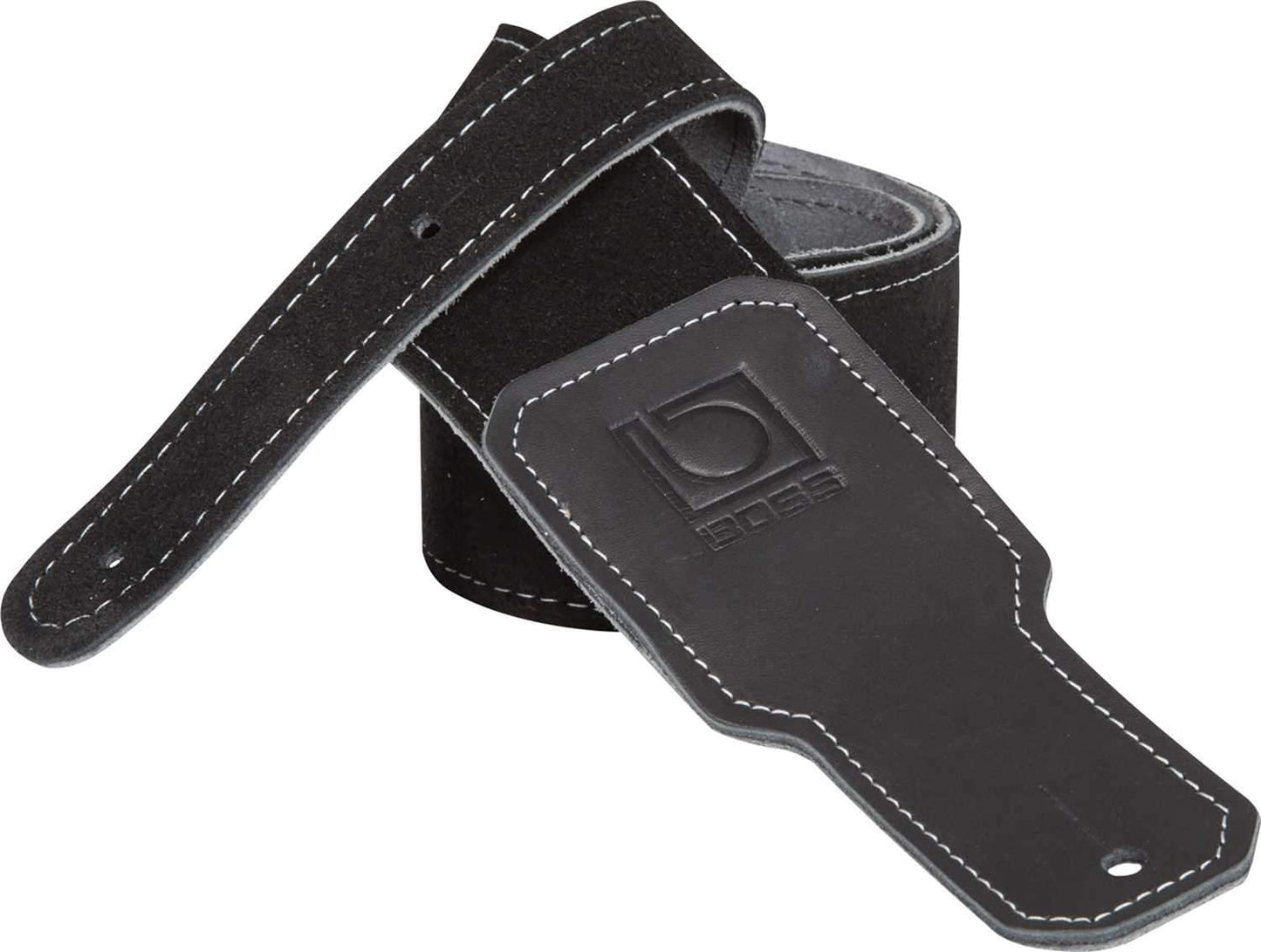 Boss BSS-25-BLK Black Suede Guitar Strap - Solotech